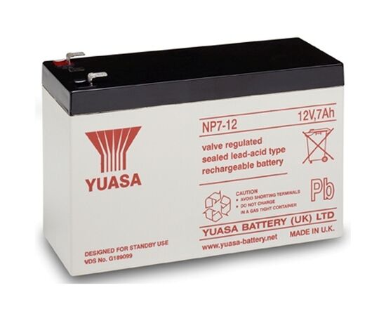 Аккумуляторная батарея Yuasa NP7-12, фото 