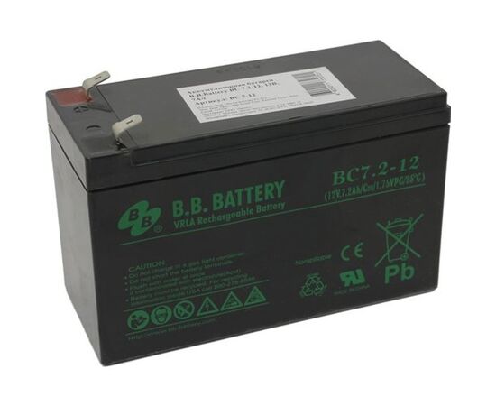 Аккумуляторная батарея для ИБП BB BATTERY B.B. Battery BC 7,2-12, фото 