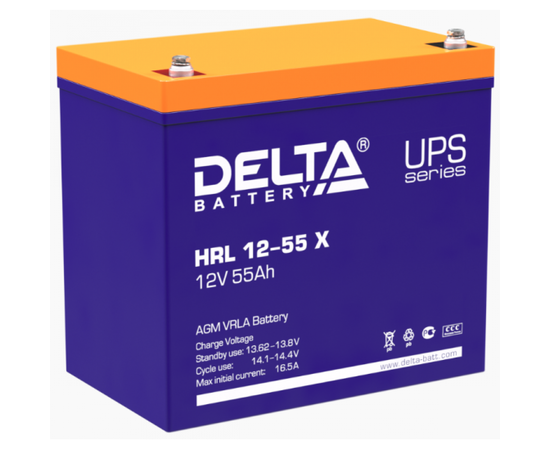 Аккумуляторная батарея для ИБП Delta HRL 12-55 X, фото 