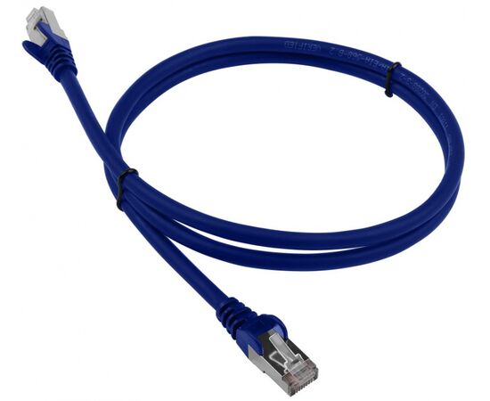 Патч-корд Lanmaster FTP LAN-PC45/S6A-2.0-BL кат.6А 2м синий LSZH, фото 