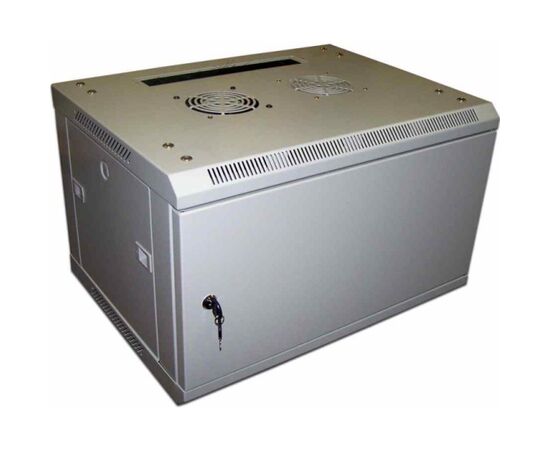 Шкаф настенный LANMASTER Pro TWT-CBW2-4U-6x4-M, 4U, 600x450, металлическая дверь, серый, 2 ЧАСТИ, фото 