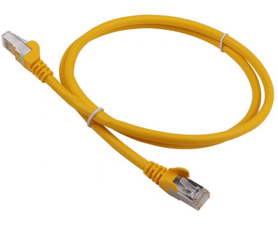 Патч-корд Lanmaster FTP LAN-PC45/S6A-2.0-YL кат.6А 2м желтый LSZH, фото 