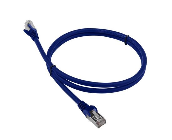 Патч-корд LANMASTER LSZH FTP кат.6, 0.5 м, синий, фото 