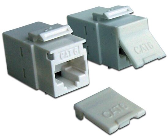 Повторитель портов LANMASTER RJ-45, неэкранированный, кат.6, формата Keystone, белый, фото 