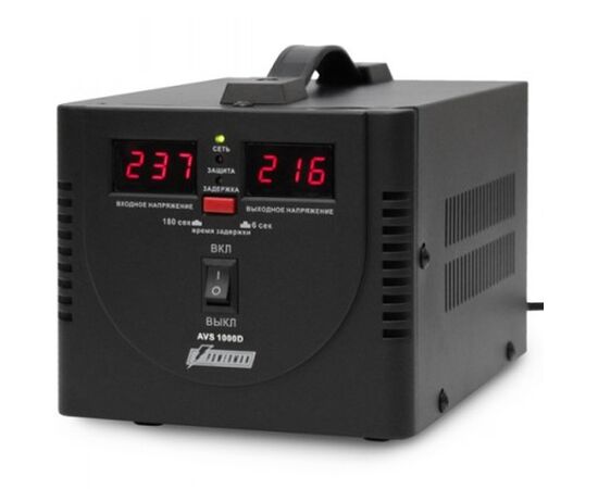 Стабилизатор напряжения Powerman AVS 1000D черный, фото 
