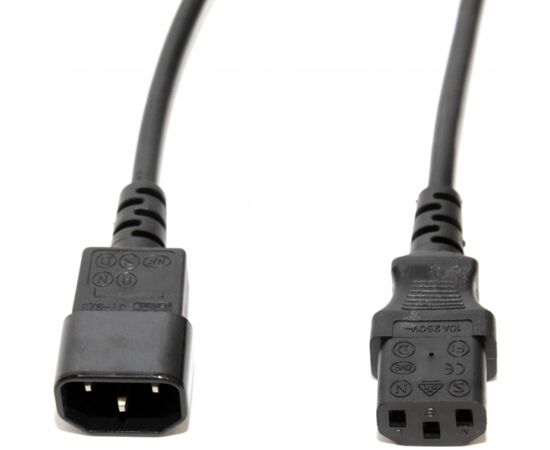 Кабель питания 5bites PC105-30A IEC-320-C13 / IEC-320-C14 / 220V / 3G*0.50MM / 3M, фото 