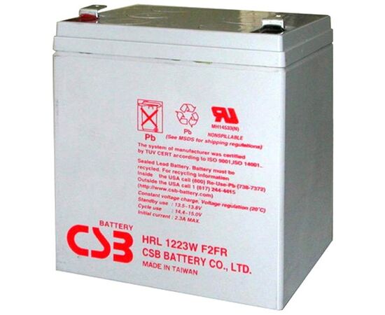 Аккумуляторная батарея для ИБП CSB HRL1223W 12V 23W, фото 