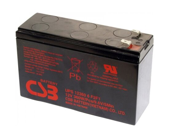 Аккумуляторная батарея для ИБП CSB UPS123606 12V 6Ah, фото 