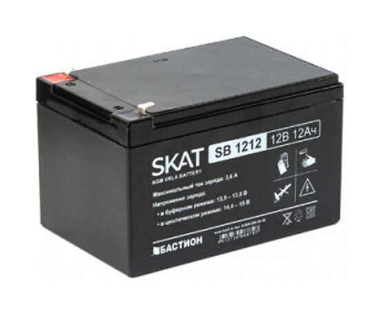 Аккумуляторная батарея БАСТИОН Skat SB 1212 12V 12Ач свинцово-кислотная тип AGM, фото 