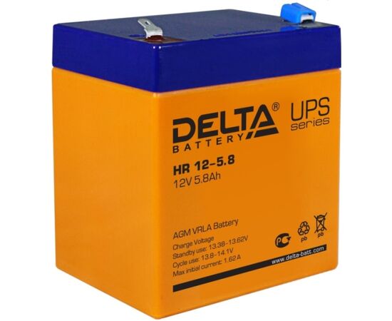 Аккумуляторная батарея для ИБП Delta HR 12-5.8, фото 