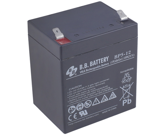 Аккумуляторная батарея для ИБП BB BATTERY BB BP5-12 12В 5Ач, фото 