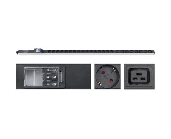 Блок розеток Cabeus PDU-32-16S-8C19-B-T 24шт, ZeroU, 19", фото 