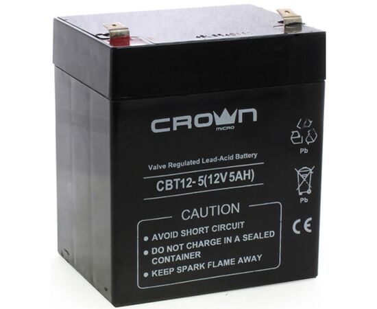 Аккумуляторная батарея для ИБП CROWN MICRO CBT-12-5, фото 