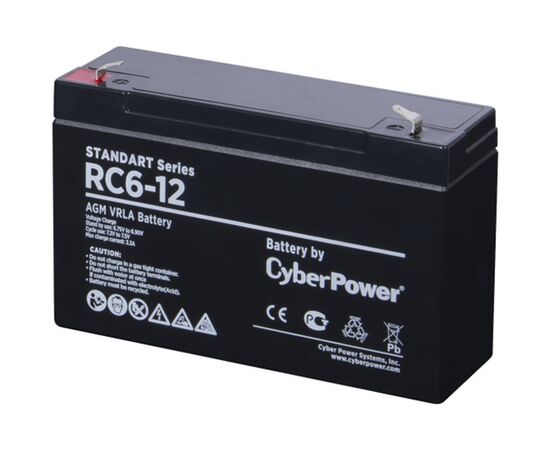 Аккумуляторная батарея для ИБП CyberPower Standart series RC 6-12, фото 