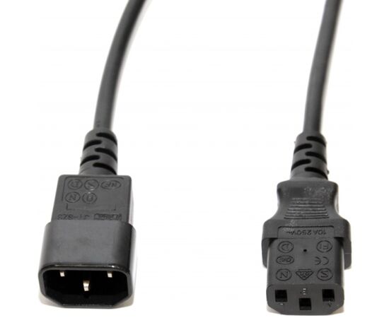 Кабель питания 5bites PC107-30A IEC-320-C13 / IEC-320-C14 / 220V / 3G*0.75MM / 3M, фото 