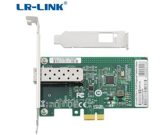 Сетевой адаптер LR-LINK PCIE 1GB 1000MBPS SINGLE LREC6230PF-SFP, фото 