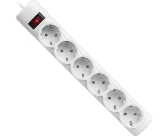 Сетевой фильтр Defender DFS 155 5м White 6 розеток (99493), фото 