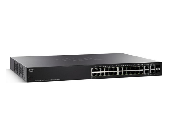 Коммутатор Cisco SF300-24MP 24-PoE Управляемый 28-ports, SF300-24MP-K9-EU, фото 