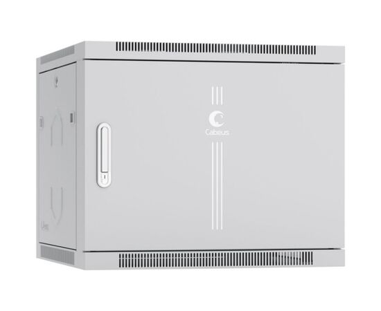 Шкаф настенный Cabeus SH-05F-9U60/60m 9U 600мм дверь металл, серый, фото 