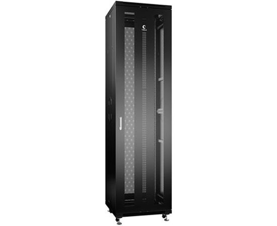 Шкаф серверный Cabeus ND-05C-47U60/100-BK 47U 1000мм дверь металл, черный, фото 