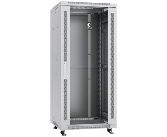 Шкаф серверный Cabeus SH-05C-27U60/80 27U 800мм дверь стекло, серый, фото 
