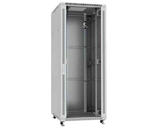 Шкаф серверный Cabeus SH-05C-42U80/80 42U 800мм дверь стекло, серый, фото 
