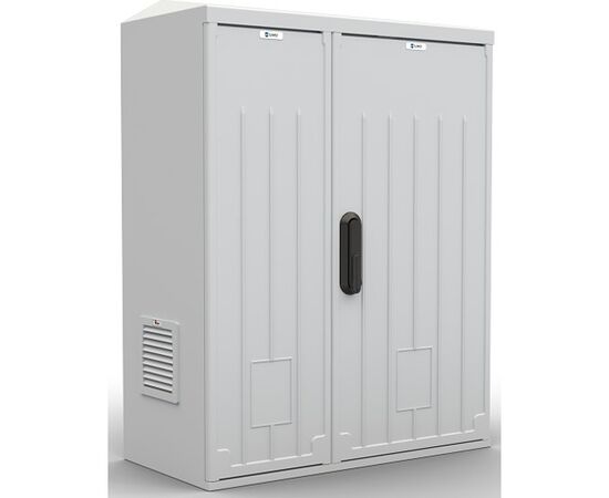 Шкаф уличный настенный ЦМО ШТВ-НП-15.6.3-8ААА-Т1 15U 300 мм, полиэстер, обогрев и охлаждение, серый, фото 