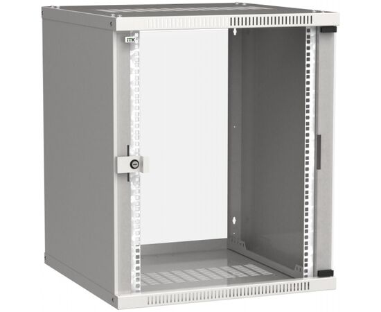 IEK Шкаф настенный ITK LINEA WE LWE3-15U66-GF 15U 600мм дверь стекло, серый, фото 