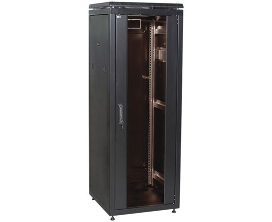 IEK Шкаф серверный ITK LINEA N LN05-47U68-G 47U 800мм дверь стекло, черный, фото 