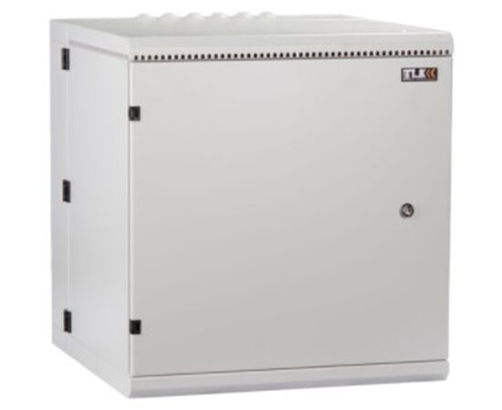 Шкаф настенный двухсекционный пылезащищенный TLK TWM-096060-M-GY 9U, 600мм, дверь металл, серый., фото 
