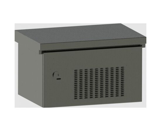 Шкаф настенный климатический TLK TWK-068256-M-GY-KIT01 6U, серый, комплект, фото 