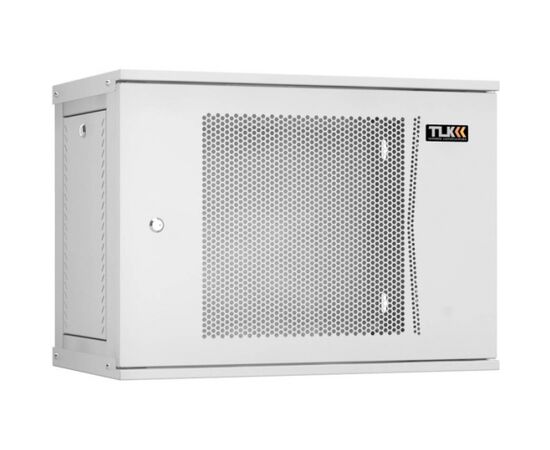 Шкаф настенный TLK LITE TWI-096035-R-P-GY 9U, 350мм, дверь металл, серый, фото 