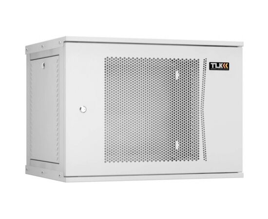 Шкаф настенный TLK LITE TWI-096045-R-P-GY 9U, 450мм, дверь металл, серый, фото 