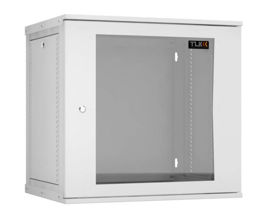 Шкаф настенный TLK LITE TWI-126045-R-G-GY 12U, 450мм, дверь стекло, серый, фото 