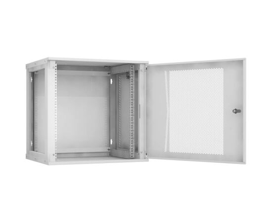 Шкаф настенный TLK LITE TWI-126045-R-P-GY 12U, 450мм, дверь металл, серый, фото 