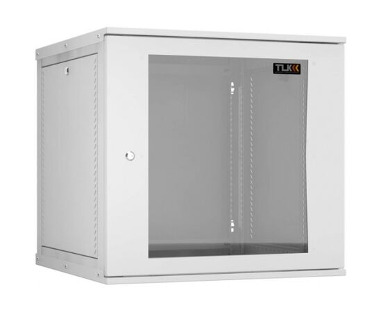 Шкаф настенный TLK LITE TWI-126060-R-G-GY 12U, 600мм, дверь стекло, серый, фото 