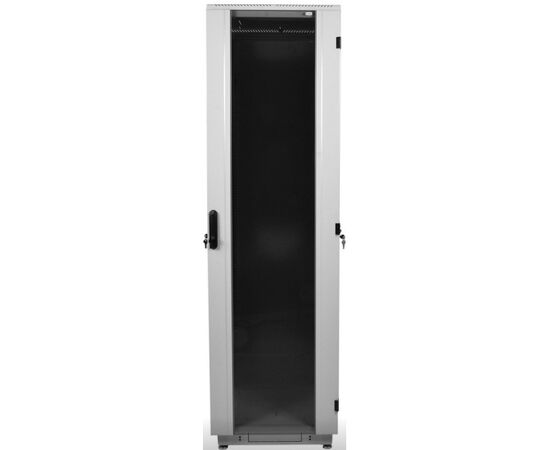 Шкаф серверный ЦМО ШТК-М-42.6.8-1ААА-9005 42U 800 мм дверь стекло, черный, фото 