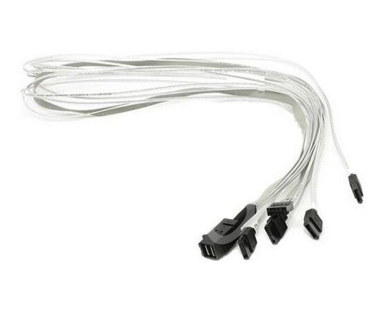 ACD-SFF8643-SATASB-03M INT SFF8643-to-4*SATA+SB ( HDmSAS -to- 4*SATA+SideBand internal cable) 30cm (6705050-30), фото 