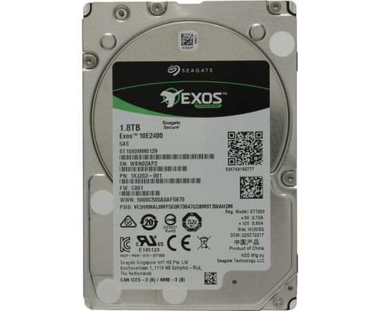 Жесткий диск для сервера Seagate 1.8ТБ SAS 2.5" 10000 об/мин, 12 Gb/s, ST1800MM0129, фото , изображение 3