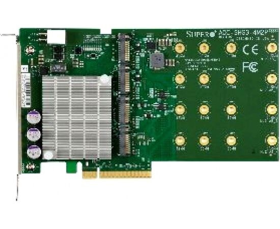 Плата расширения SuperMicro AOC-SHG3-4M2P, фото 