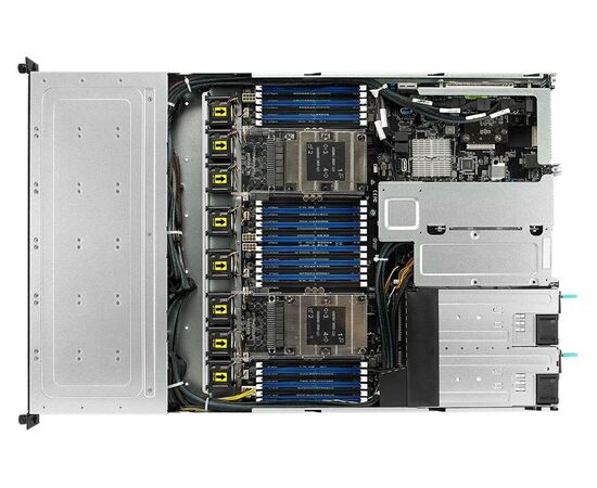 ASUS RS700-E9-RS12 высокопроизводительный сервер формата 1U с 24 слотами памяти DIMM и 12 отсеками для накопителей, фото , изображение 2