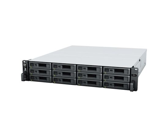 Synology RS2421RP+ стоечный сервер хранения высотой 2U с 12 отсеками для дисков и двумя блоками питания 350W, фото 
