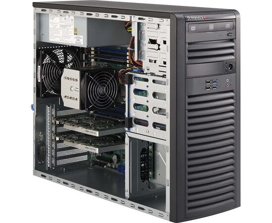 Сервер Supermicro T100 Intel Xeon E-2224G, DDR4 ECC, до 6 дисков 3.5", 2 x 1Gbit Lan, блок питания 668W Platinum, IX-T100-2224G, фото , изображение 4