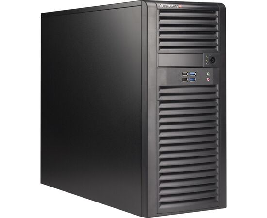 Сервер Supermicro T100 Intel Xeon E-2224G, DDR4 ECC, до 6 дисков 3.5", 2 x 1Gbit Lan, блок питания 668W Platinum, IX-T100-2224G, фото 