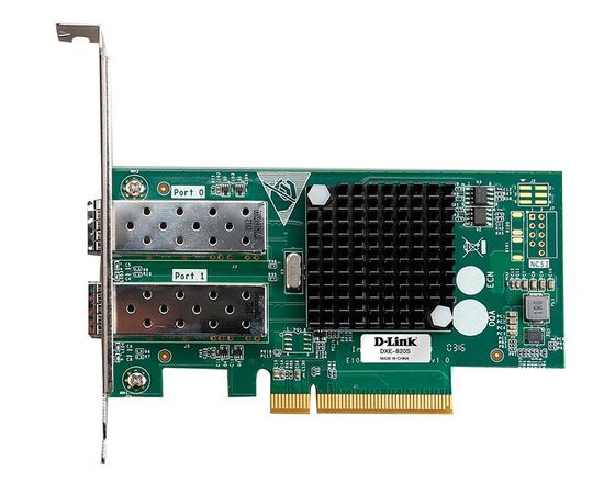 Сетевой PCI Express адаптер D-Link DXE-820S/A1A с 2 портами 10GBase-X SFP+, фото 