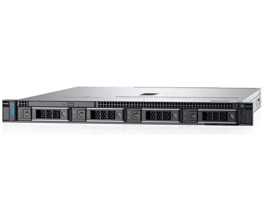 Сервер Dell PowerEdge R450 - 2xIntel Xeon Silver 4309Y, 128GB DDR4-3200, 4x3.5", PERC H755, 4x960GB SATA, 6X1GbE, 2x800W PS, Rack 1U, фото 