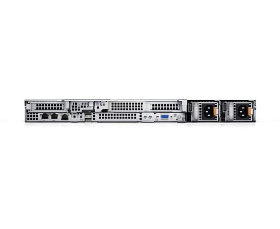 Сервер Dell PowerEdge R450 - 2xIntel Xeon Silver 4309Y, 128GB DDR4-3200, 4x3.5", PERC H755, 4x960GB SATA, 6X1GbE, 2x800W PS, Rack 1U, фото , изображение 3