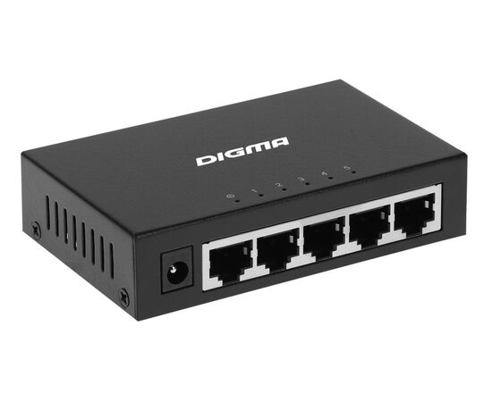 Сетевой коммутатор Digma 5-портов 1000BASE-T DSW-205GE, фото , изображение 2