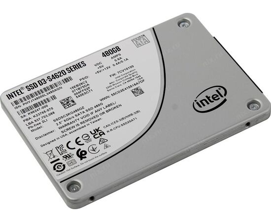 SSD диск Intel D3-S4620 SSDSC2KG480GZ01 SATA2.5" 480GB TLC, фото 