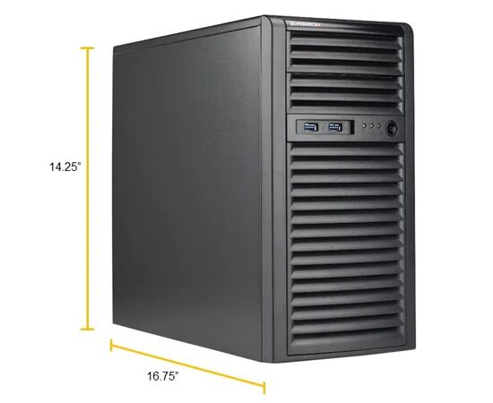 Сервер Supermicro T100 Intel Xeon E-2224, 16GB DDR4 ECC, 2 x 480GB Enterprise SSD, 2 x 1Gbit Lan, блок питания 400W Gold, IX-T100-2224-S1, фото , изображение 8